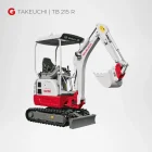 Takeuchi TB 215 R Minibagger 1,5 Tonnen mieten Würzburg Bamberg Umgebung