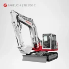 Takeuchi TB 2150 C 16 Tonnen Kompaktbagger mieten Würzburg Bamberg Umgebung