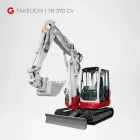 Takeuchi TB 370 CV Kompaktbagger mieten Würzburg Bamberg Umgebung