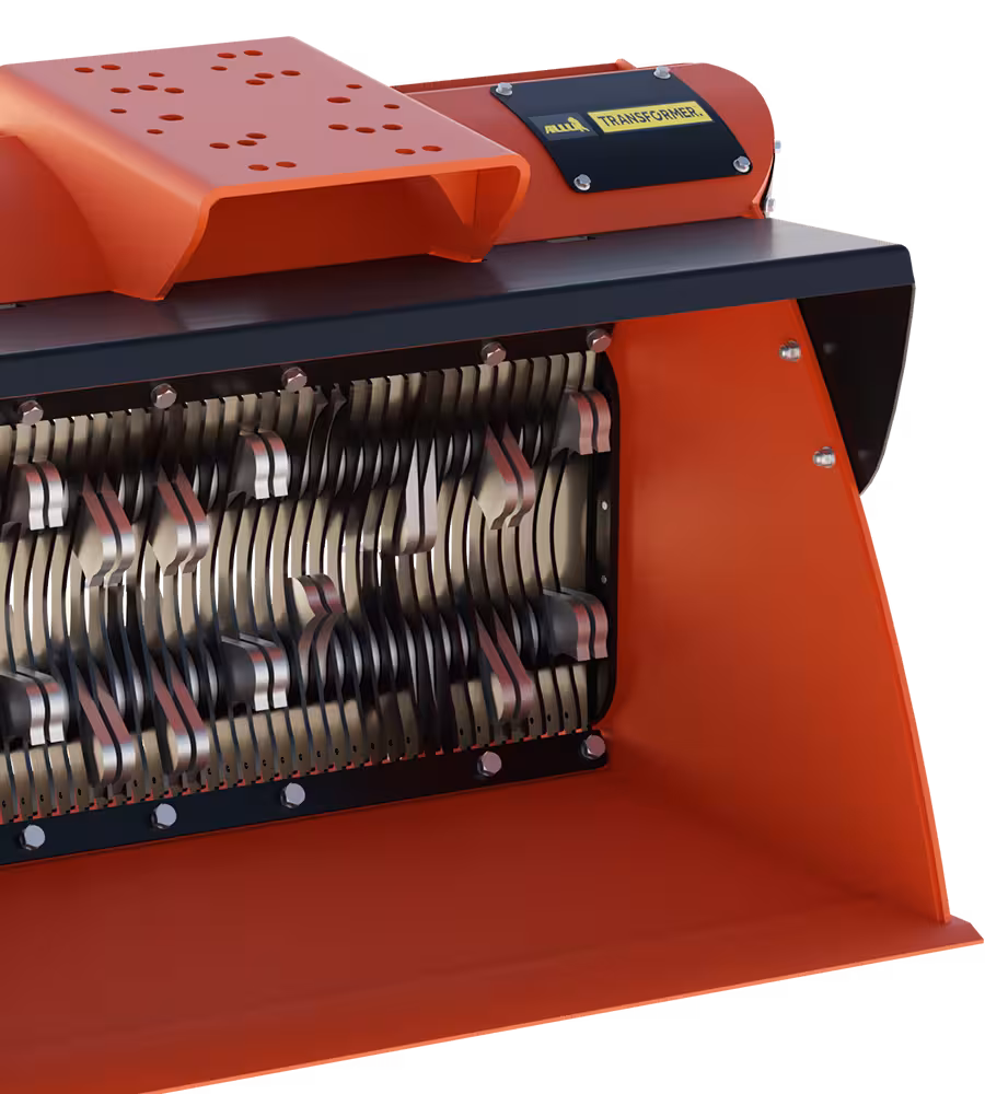 Schaufelseparator Allu Separatorschaufel, sieben mischen Materialien trennen in unserem Mietpark